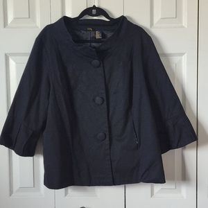 Black cropped jacket